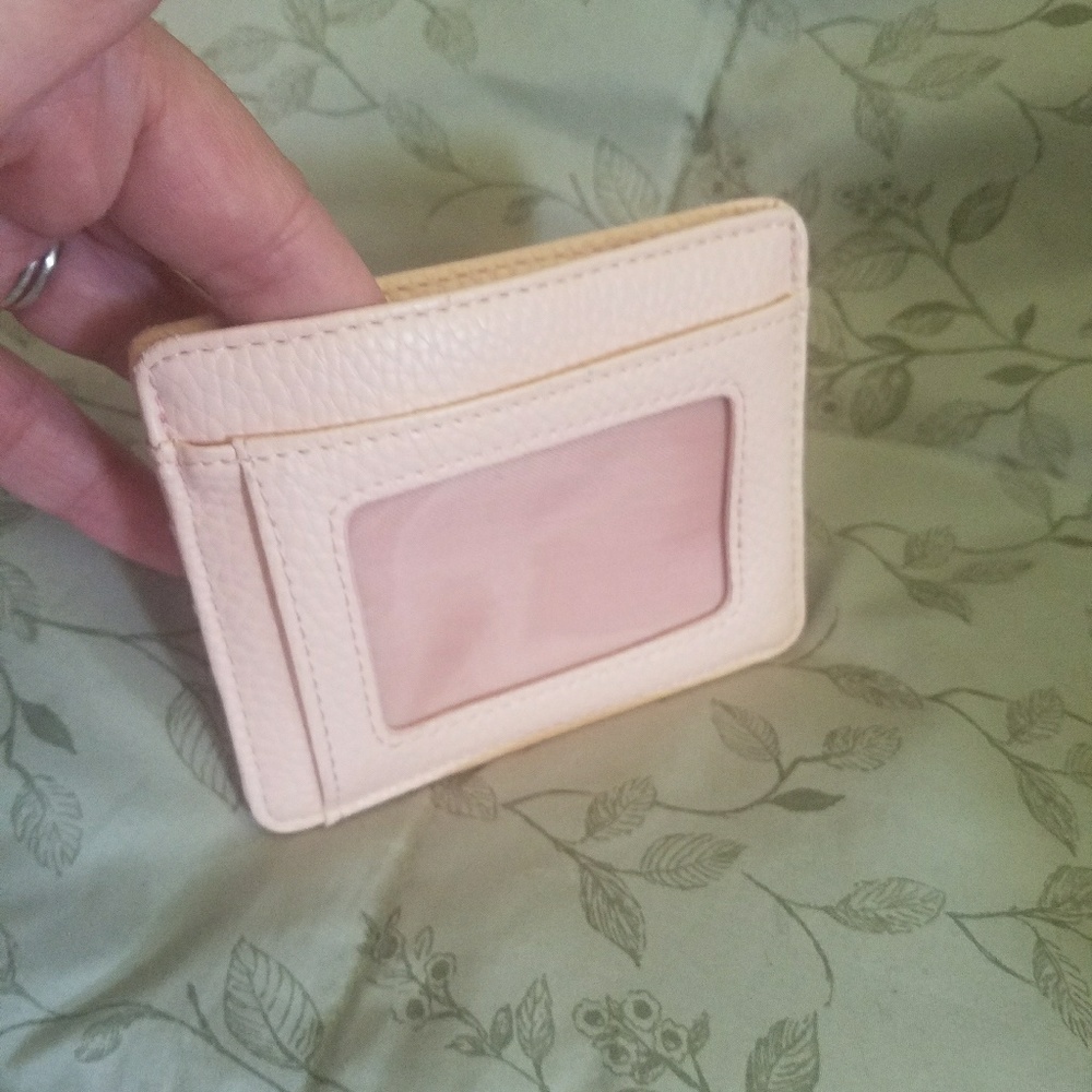 Pink card case